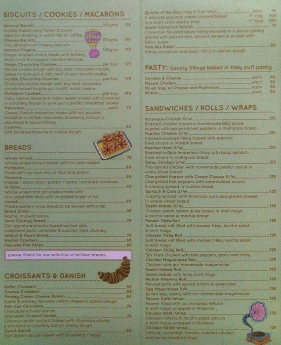 Theobroma menu 