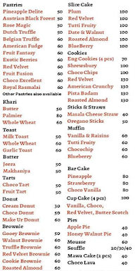 Bakers & More menu 7