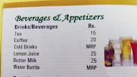 Mayur Restaurant menu 1