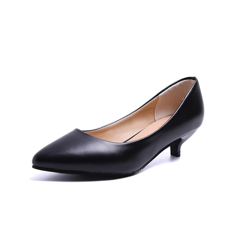 Title 9, Escarpins professionnels noirs en cuir souple s...
