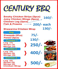 Century BBQ menu 1