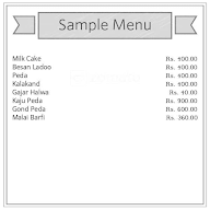 Kalash Sweets menu 1