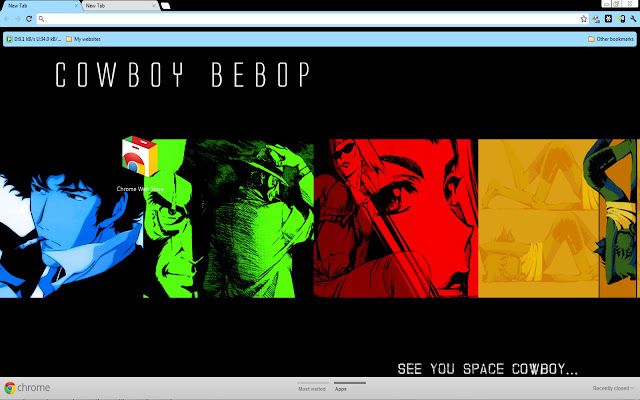 Cowboy Bebop chrome extension