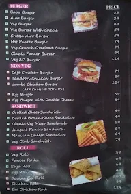 Pink Burger Cafe menu 1