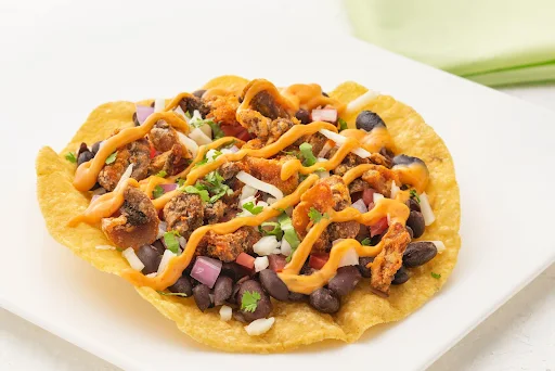 Cheesy Mushroom Tostada