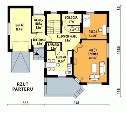 WB-3350 - Rzut parteru