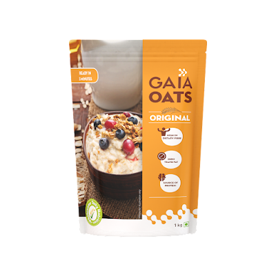 Gaia Oats Original High In Dietary Fiber & Protein, Zero Trans Fat - 1 kg