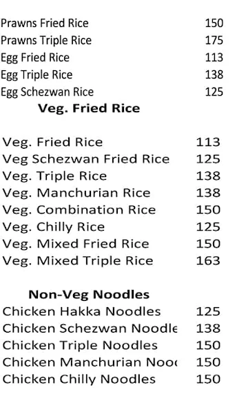 Ambika Lunch Home menu 