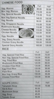 Pooja Chinese menu 1