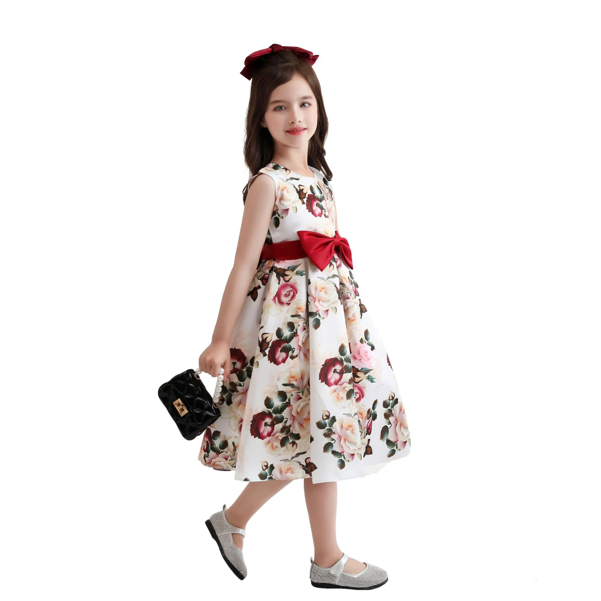 Title 4, Printed Princess Dress for Children and Middle-...