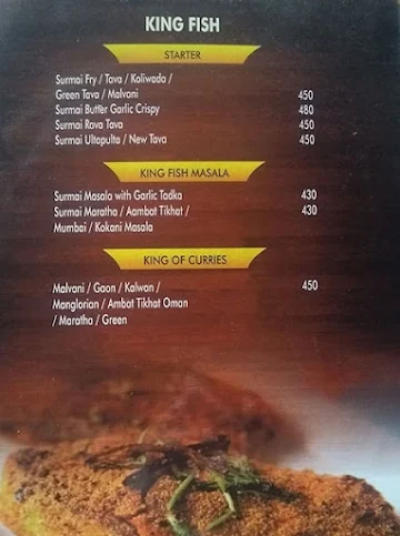 Hotel Yashraj menu 