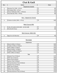 Chai & Kadi menu 1