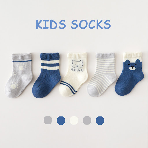 Title 7, 5 Pairs of Spring and Summer Thin Childrens So...
