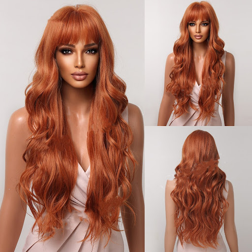 Title 4, Fluffy Fashionable High-temperature Silk Wig. A...