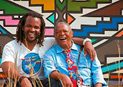 Selema 'Sal' Masekela and his father, the late legendary musician Hugh Masekela.