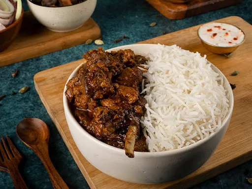 Mutton Curry with  Basmati Rice Bowl