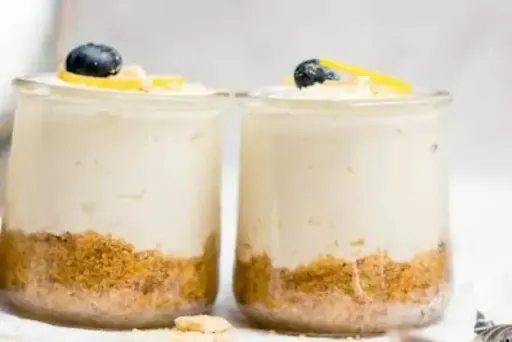 Lemon Cheese Cake In Jar [2 Pieces]