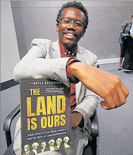 PIONEER LAWYERS: Advocate Tembeka Ngcukaitobi launched his book ‘The Land is Ours’ at Water Sisulu University, in Mthatha on Friday Picture: LULAMILE FENI