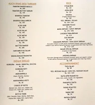 Sagar Restaurant & Bar menu 3