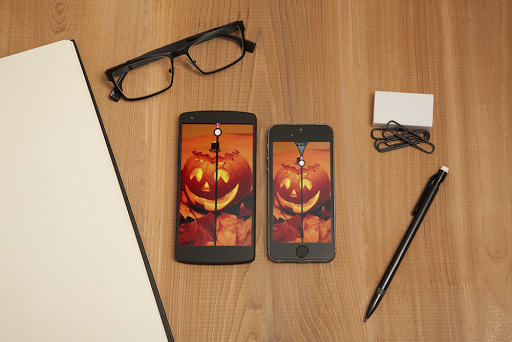 Halloween zipper lock screen