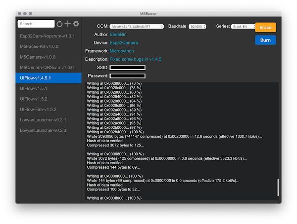 ポキオ M5Stack ファームウェア 更新