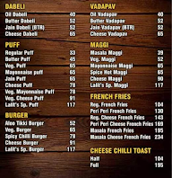 Lalit's Food Court menu 2