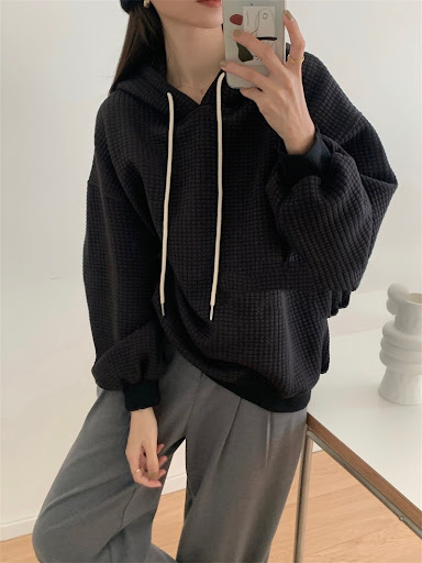 Title 3, Hooded Sweater Women Lazy Winter New Loose Top