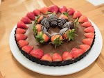 Chocolate-Covered Strawberry Tart was pinched from <a href="http://www.foodnetwork.com/recipes/katie-lee/chocolate-covered-strawberry-tart" target="_blank">www.foodnetwork.com.</a>