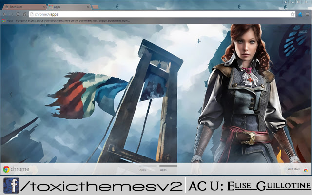 Assassins Creed Unity Elise Guillotine chrome extension