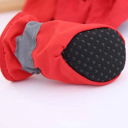 4Pcs Winter Pet Dog Shoes Warm Snow Anti-slip Boots Fur Puppy Small Big Dogs Cat