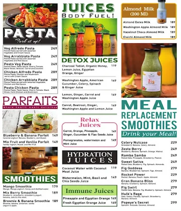 Salad Company menu 