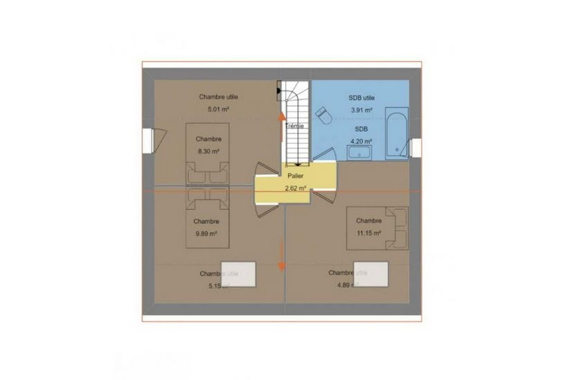  Vente Terrain + Maison - Terrain : 377m² - Maison : 83m² à Gosné (35140) 