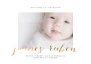 Meet James Ruben - New Baby Announcement item