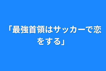 「最強首領はサッカーで恋をする」