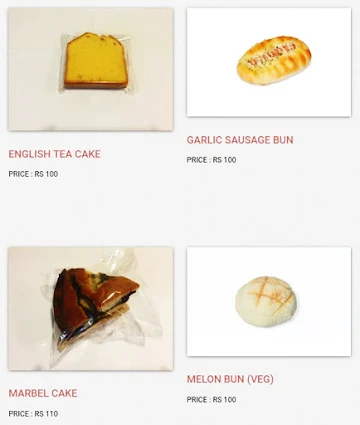 Sibang Bakery menu 