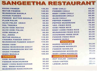 Sangeetha Restaurant menu 3