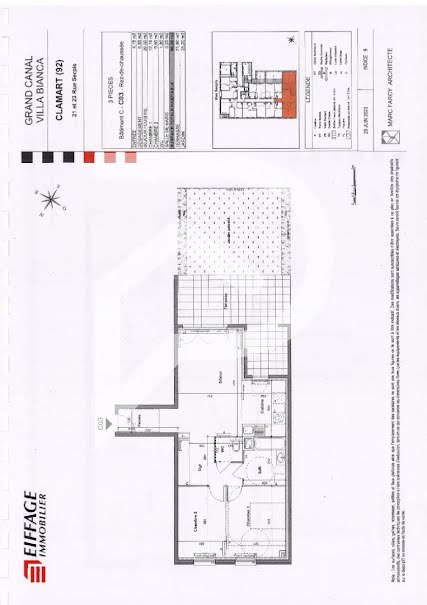 Vente appartement 3 pièces 66.3 m² à Clamart (92140), 432 590 €