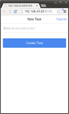 modal view new task todo demo app