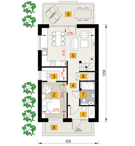 Rezolutny B2N - A112bN+AR2 - Rzut parteru