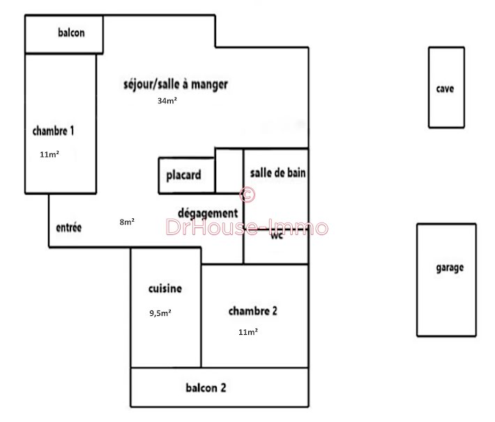 Vente appartement 3 pièces 78 m² à Choisy-le-Roi (94600), 297 000 €