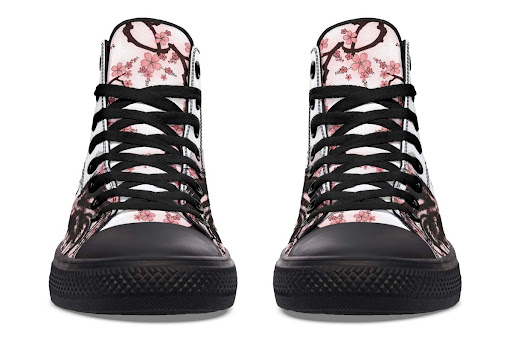 Title 11, Printed Couple High Top Canvas Shoes. Stylish a...