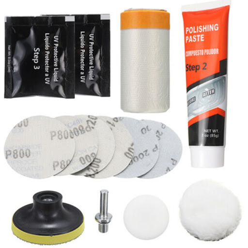 Title 3, Headlight Light Repair Tool restores clarity an...