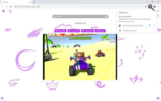 Xtreme Racing Cartoon Game New Tab