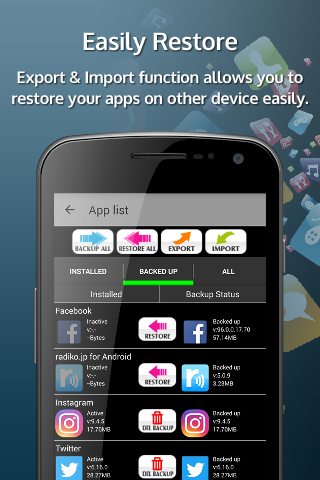 Apps Backup &amp; Restore Free Screen 3