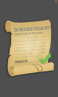 The Hundred Dollar App 1.0 APK + Mod (المال غير محدود) إلى عن على ذكري المظهر