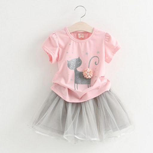 Title 8, Fashion Girl Cartoon Cute Short Skirt Two-piece...