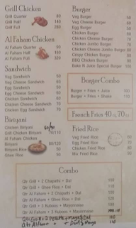 Bake And Juice, SG Palya menu 1