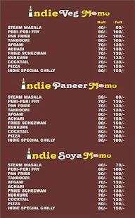 Indie Momo menu 2