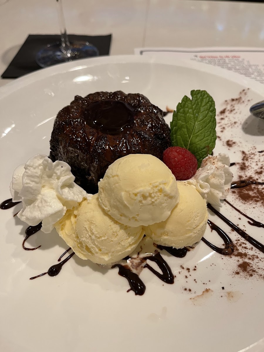 Chocolate lava cake!