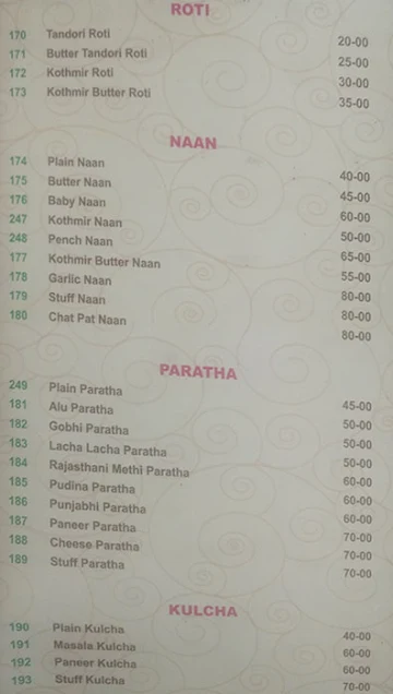 Santosh Plus Family Dhaba menu 